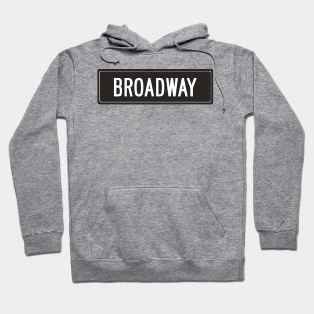 Broadway black Hoodie by annacush